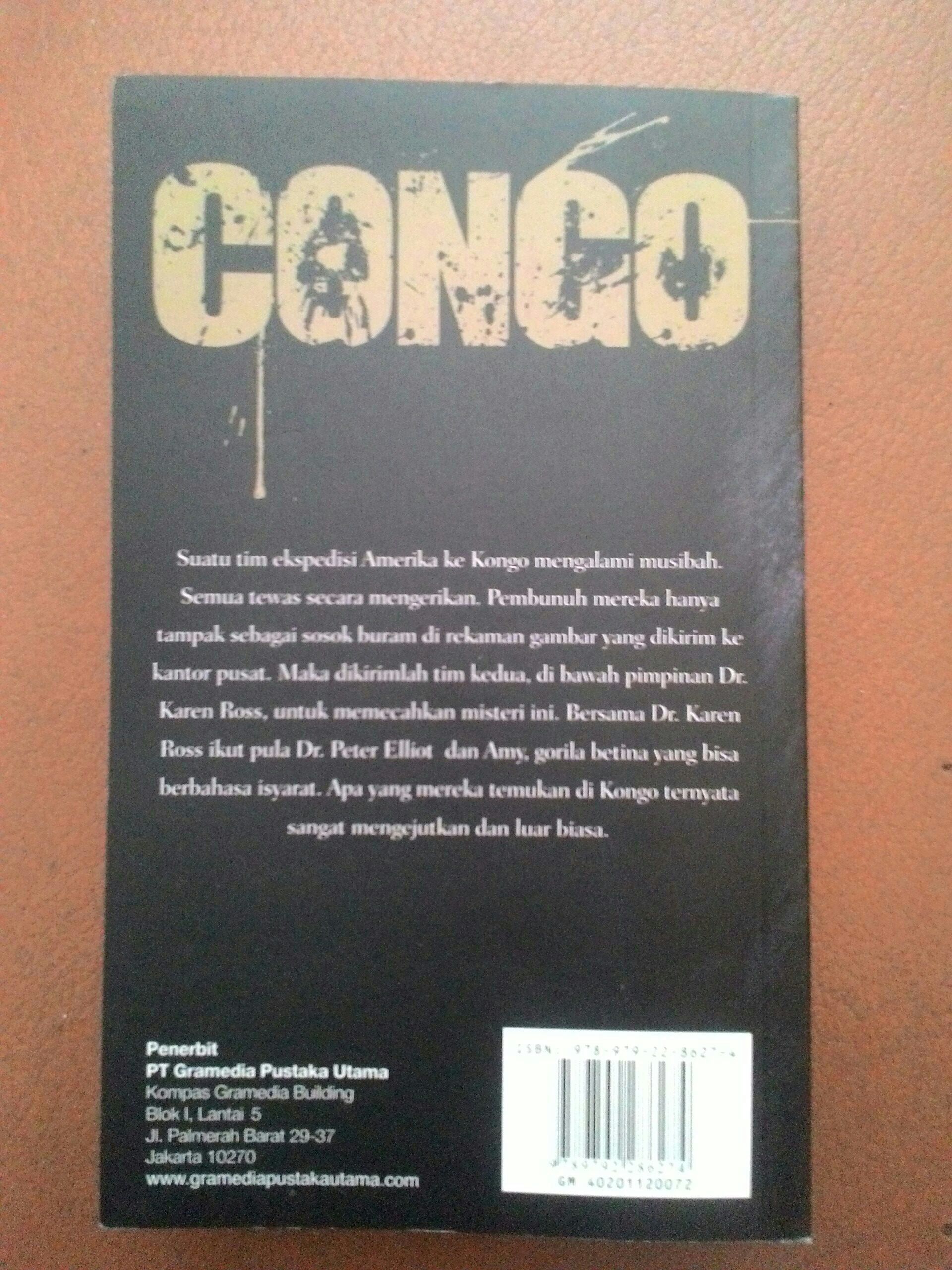 Congo - Van Reybrouck (Gramedia Pustaka Utama) book collectible [Barcode 9789792286274] - Main Image 2