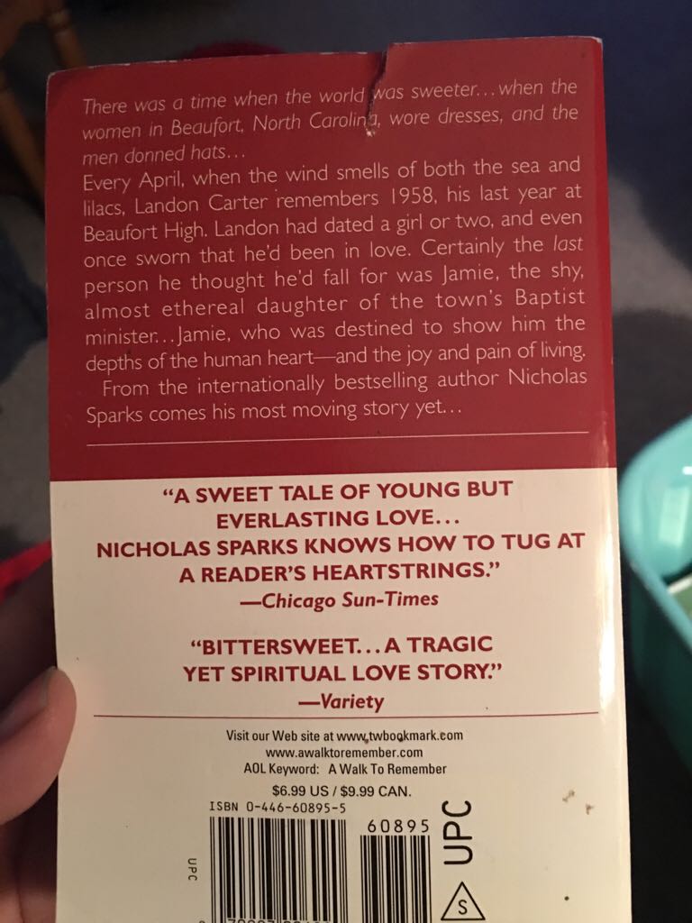 A Walk to Remember  book collectible - Main Image 2