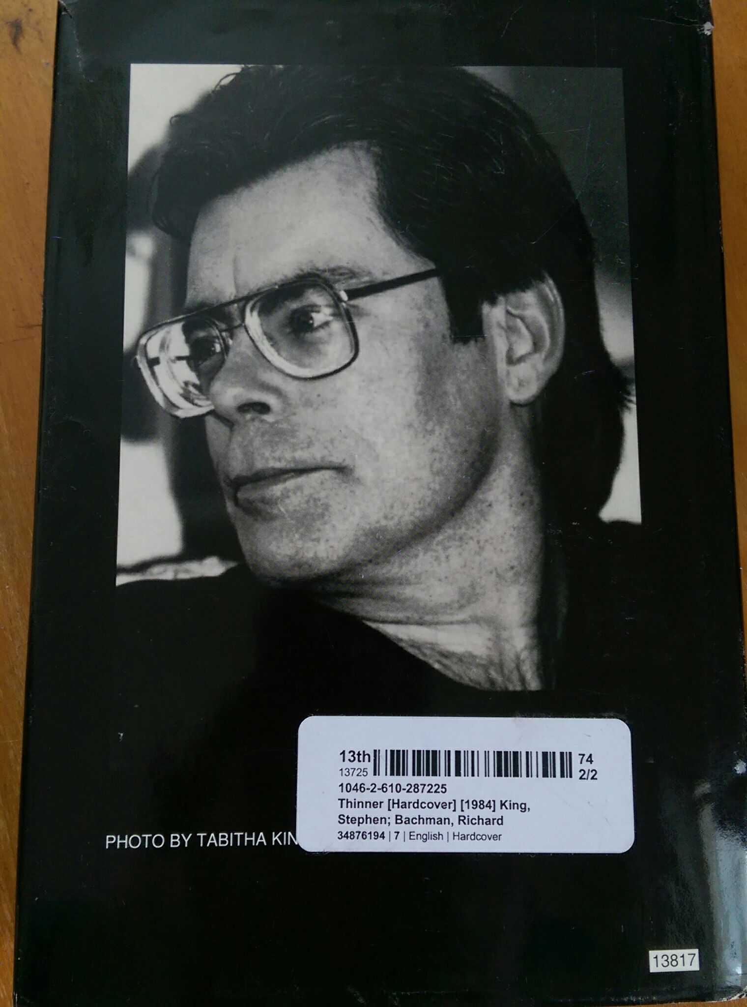 SK #21: Thinner - Richard Bachman (New American Library - Hardcover) book collectible [Barcode 9780453004688] - Main Image 2