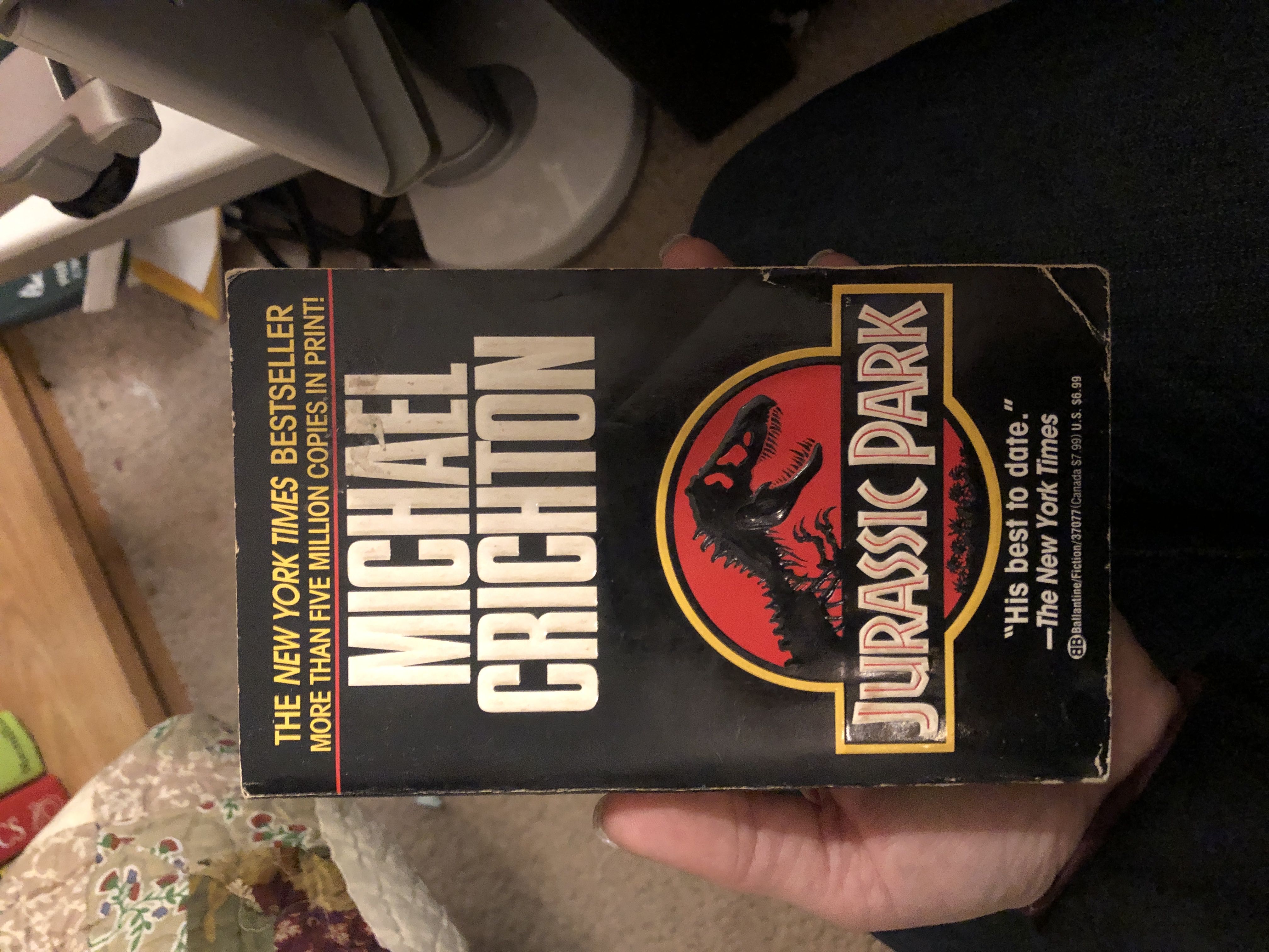 Jurassic Park - Michael Crichton (Ballantine Books - Mass Market Paperback) book collectible [Barcode 9780345370778] - Main Image 3