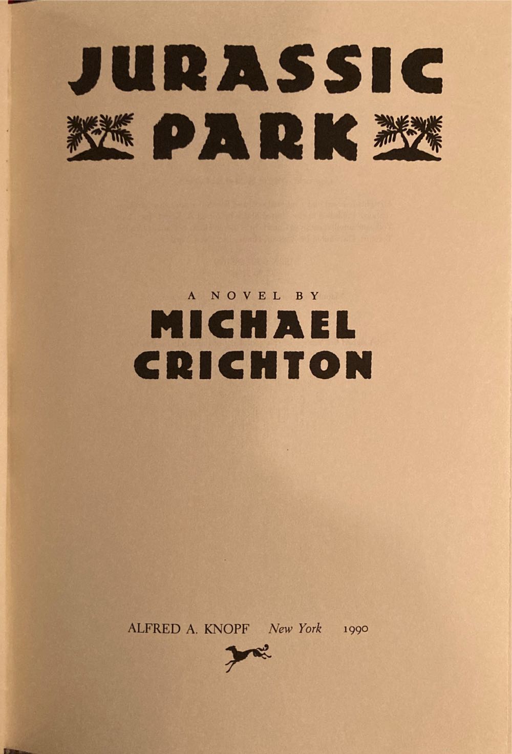 Jurassic Park - Crichton, Michael (A. Knopf, Alfred - Hardcover) book collectible - Main Image 3