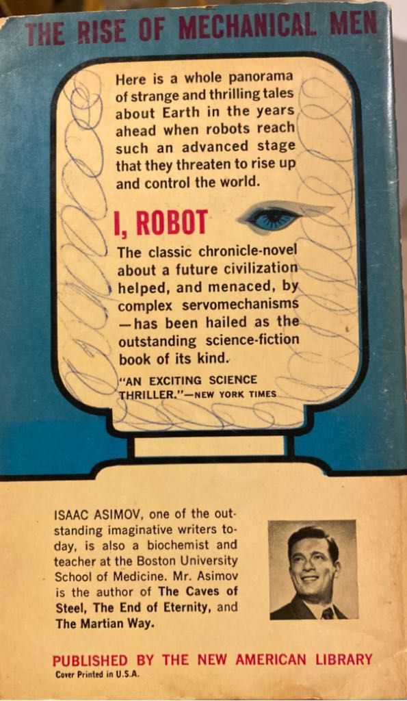 I, Robot - Isaac Asimov (Del Rey - Paperback) book collectible [Barcode 9780345314826] - Main Image 2