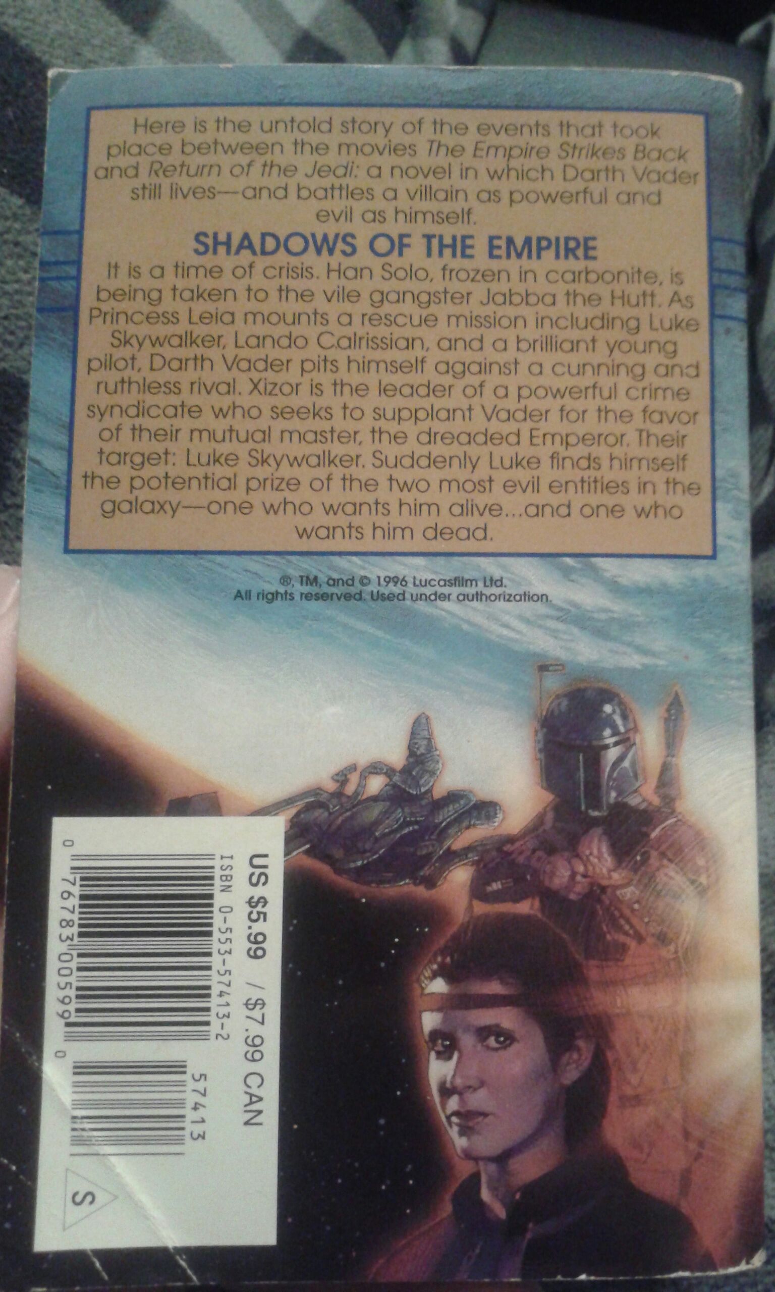 Star Wars: Shadows of the Empire  book collectible [Barcode 0440413036] - Main Image 2