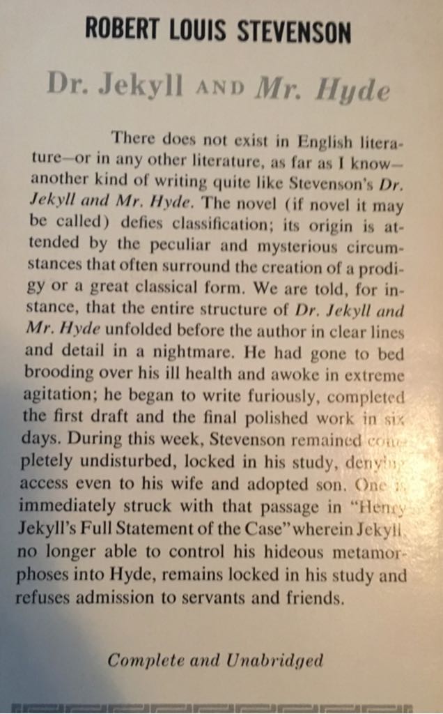 Dr. Jekyll And Mr. Hyde - Louis Stevenson book collectible - Main Image 2