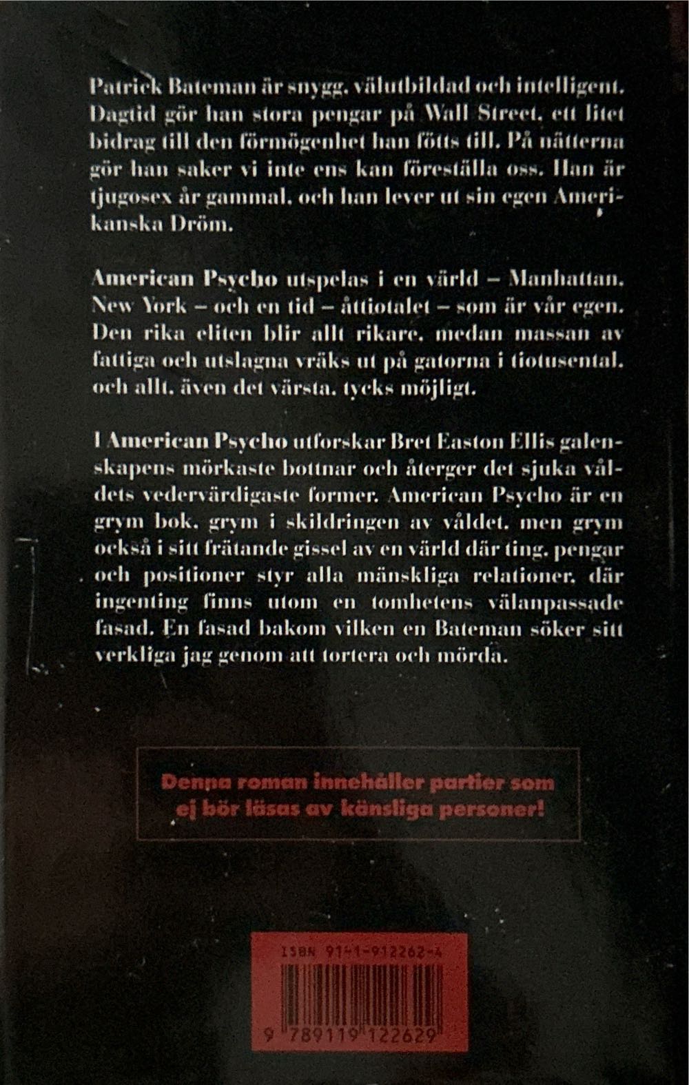 American psycho - Bret Easton Ellis (Romanzo Bompiani) book collectible [Barcode 9788845217913] - Main Image 2