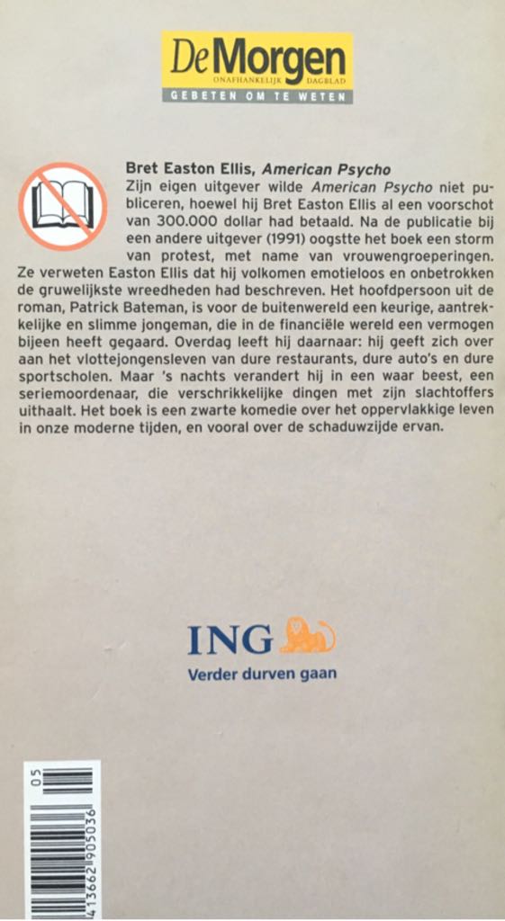 American Psycho - Bret Easton Ellis (Ambo / Anthos Uitgevers - Hardcover) book collectible - Main Image 2