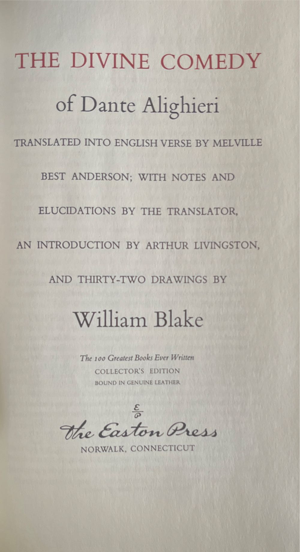 The Divine Comedy - Dante Alighieri (The Illustrated Modern Library - Hardcover) book collectible - Main Image 3