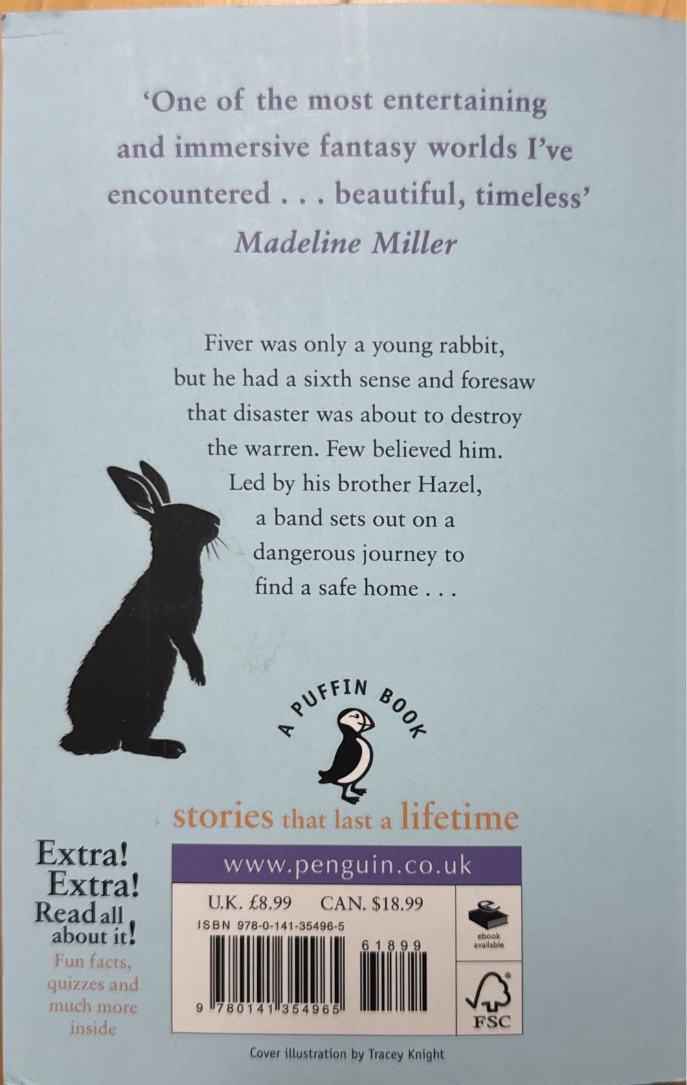 Watership Down - Richard Adams (A Puffin Book) book collectible [Barcode 9780141354965] - Main Image 2