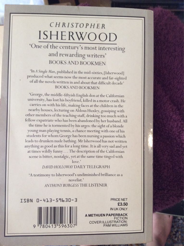 A Single Man  (Vintage) book collectible [Barcode 9780413596307] - Main Image 2