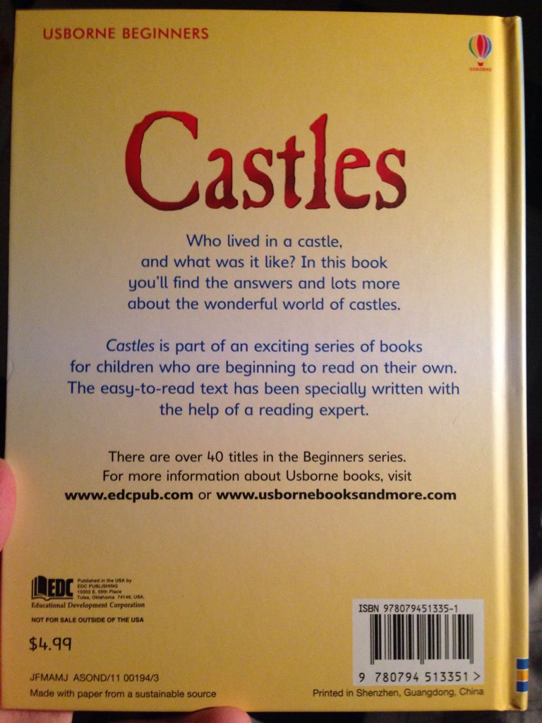 Castles - Stephanie Turnbull (Usborne Pub Limited - Hardcover) book collectible [Barcode 9780794513351] - Main Image 2