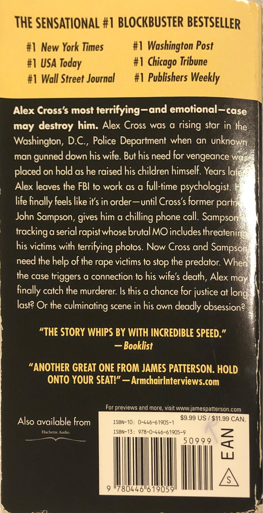 Cross - James Patterson (Grand Central Publishing - Paperback) book collectible [Barcode 9780446619059] - Main Image 2