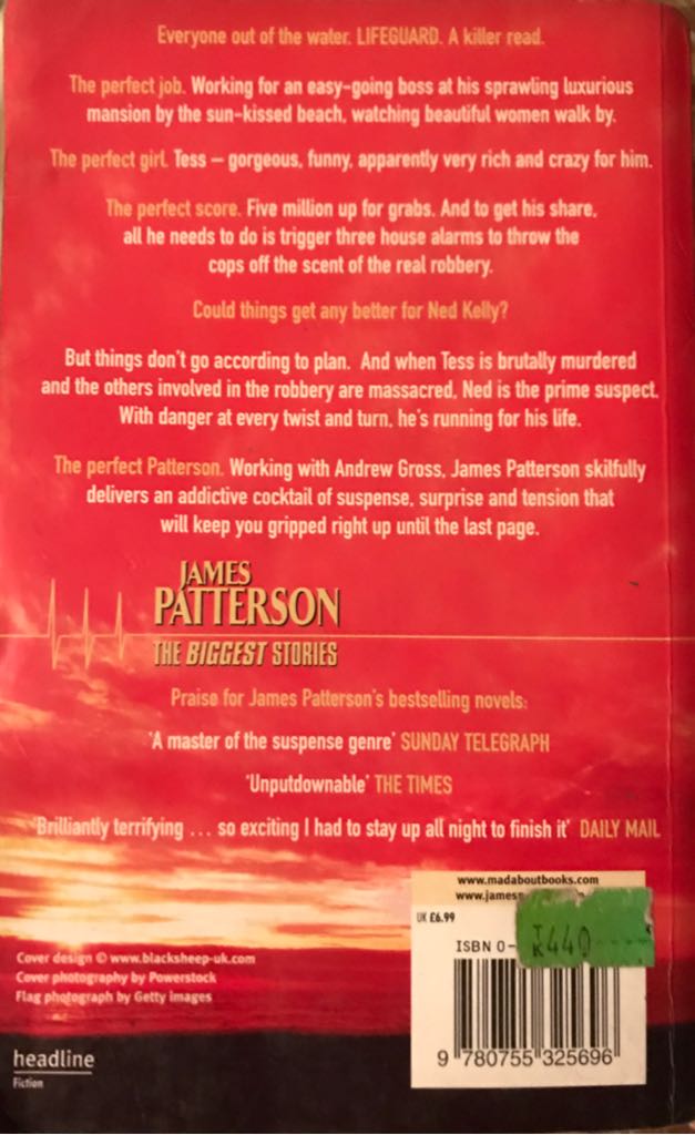 The Lifeguard - James Patterson (Headline Book Publishing - Paperback) book collectible [Barcode 9780755325696] - Main Image 2