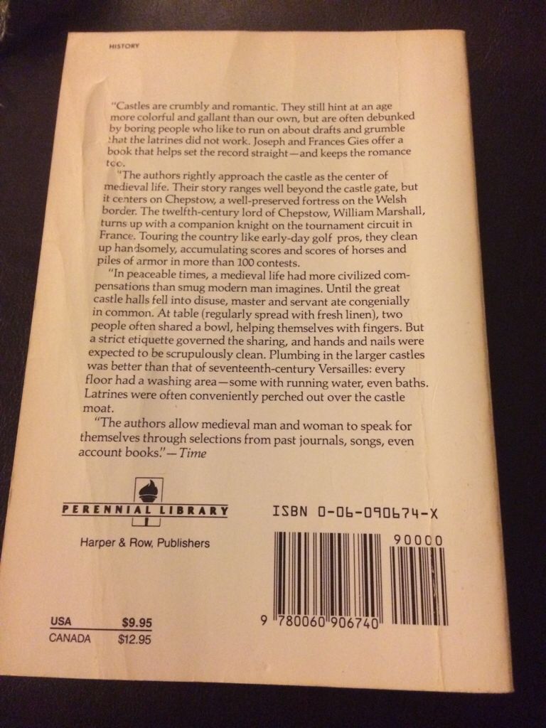 Life in a Medieval Castle - Frances Gies (Perennial Library - Paperback) book collectible [Barcode 9780060906740] - Main Image 2