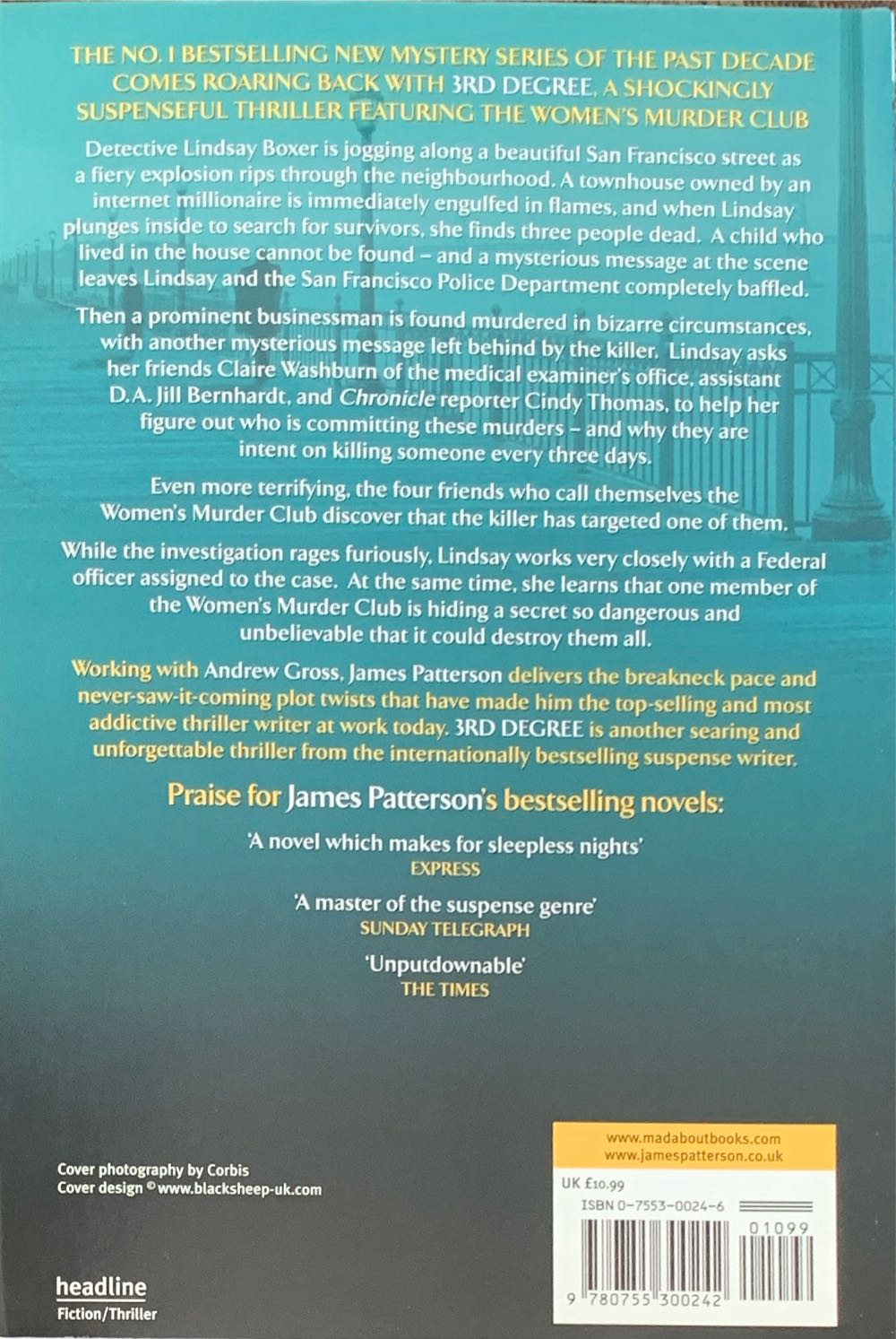 3rd Degree - James Patterson (Headline - Trade Paperback) book collectible [Barcode 9780755300242] - Main Image 2