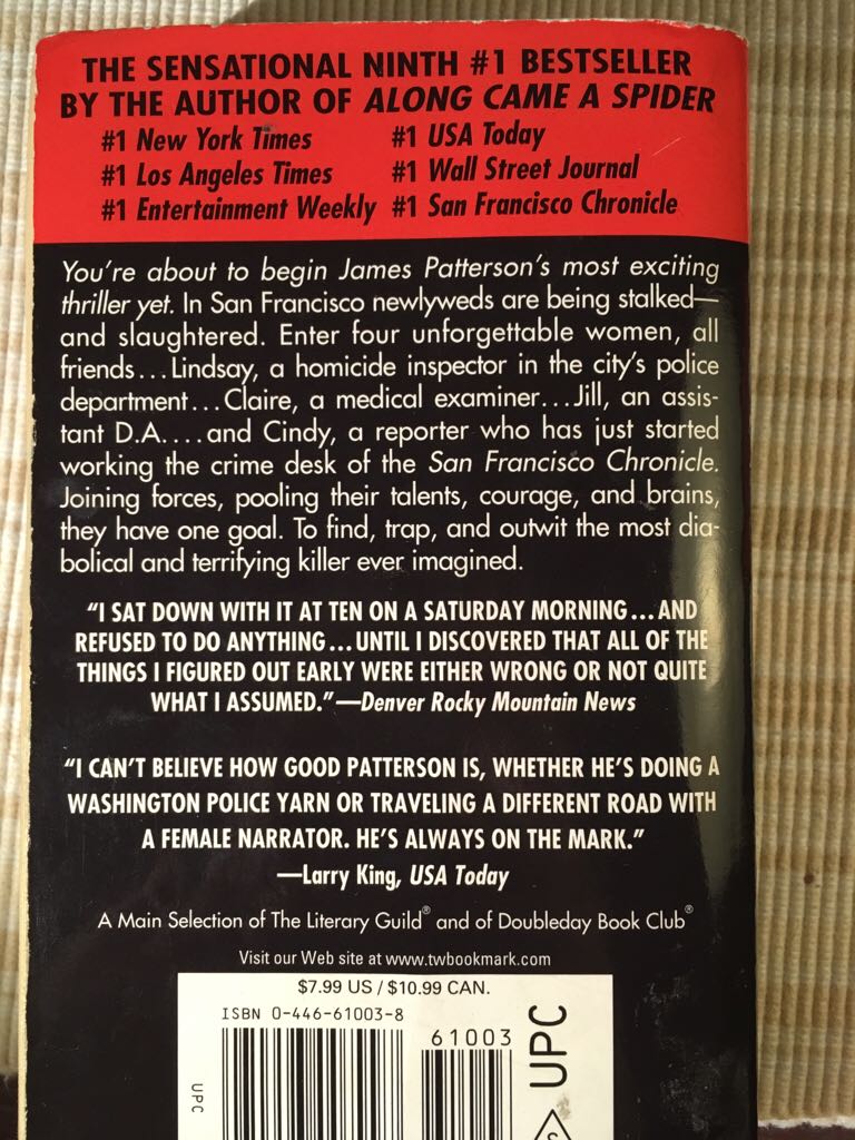 1st to Die  book collectible - Main Image 2