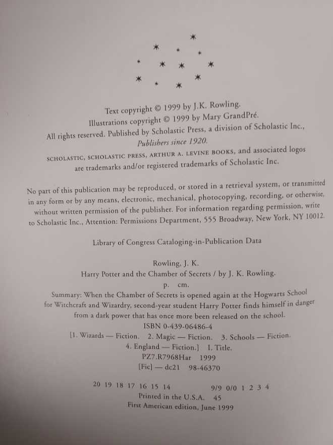 Harry Potter And The Chamber Of Secrets (Russian) - J.K. Rowling (Arthur A. Levine/Scholastic - Hardcover) book collectible - Main Image 2