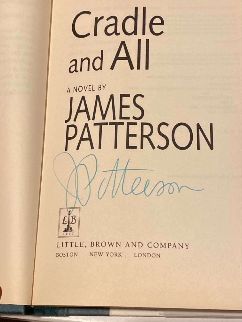Cradle and All / Virgin - James Patterson (Little Brown and Company - Paperback) book collectible [Barcode 9780316690614] - Main Image 2