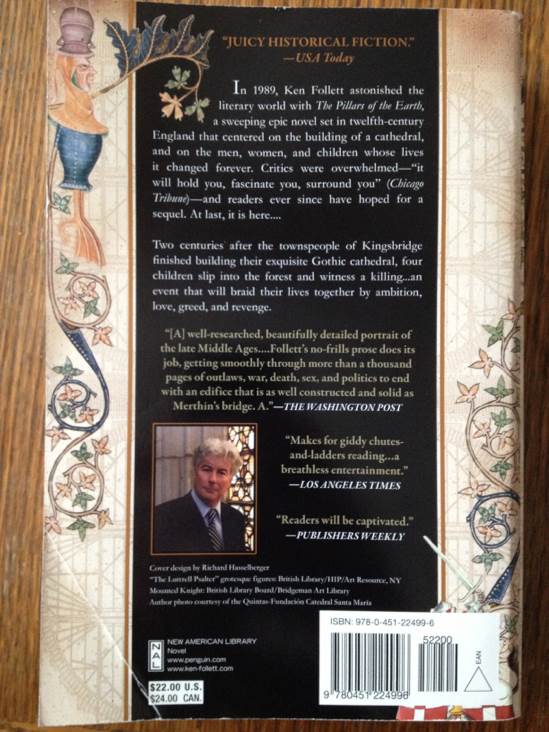 World Without End - Ken Follett (Penguin Group (USA) Incorporated - Trade Paperback) book collectible [Barcode 9780451224996] - Main Image 2