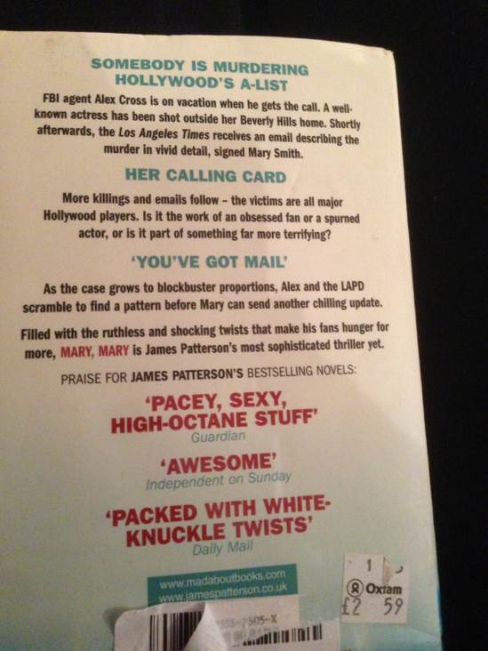 Mary, Mary - James Patterson (Headline Book Publishing - Paperback) book collectible [Barcode 9780755323050] - Main Image 2