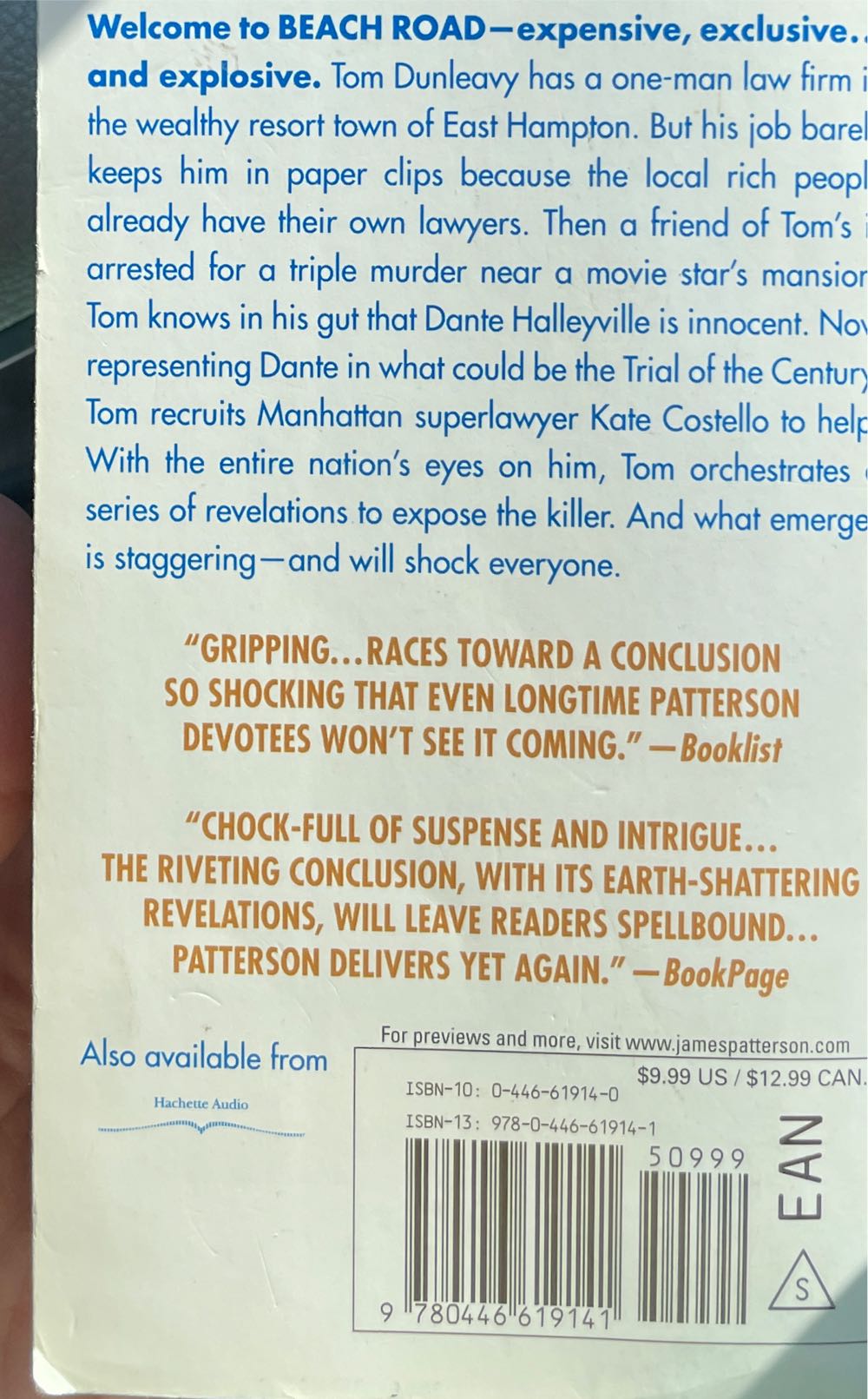 Beach Road - James Patterson (Little, Brown and Company - Paperback) book collectible [Barcode 9780316159784] - Main Image 4