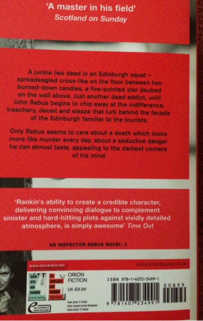 Hide and Seek - Ian Rankin (Orion - Paperback) book collectible [Barcode 9781407234991] - Main Image 2