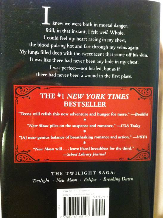 New Moon (Special Edition)  - Stephenie Meyer (Little Brown & Company - Hardcover) book collectible [Barcode 9780316160193] - Main Image 2