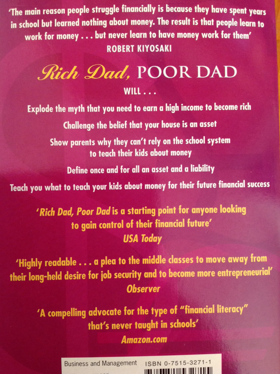 Rich Dad, Poor Dad - Robert T. Kiyosaki (Time Warner Books UK - Paperback) book collectible [Barcode 9780751532715] - Main Image 2