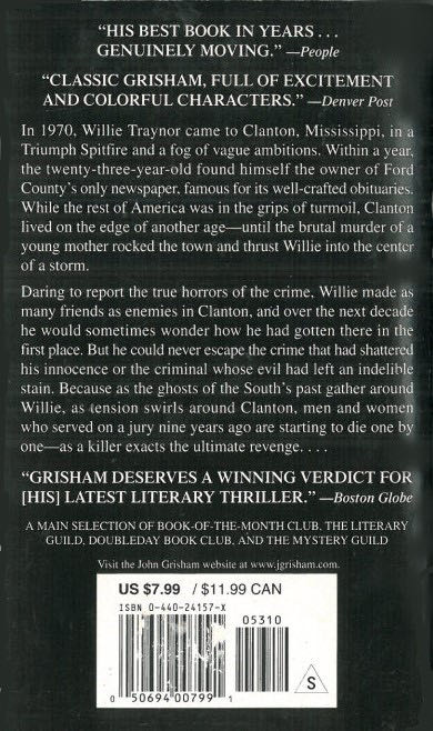 Last Juror - Grisham John (Dell - Paperback) book collectible [Barcode 9780440241577] - Main Image 2