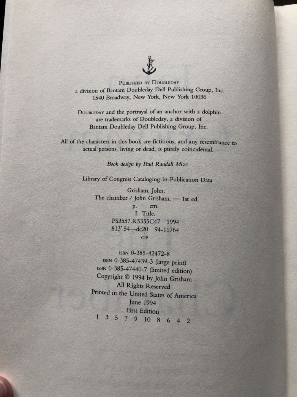 The Chamber - John Grisham (Hardcover) book collectible - Main Image 2