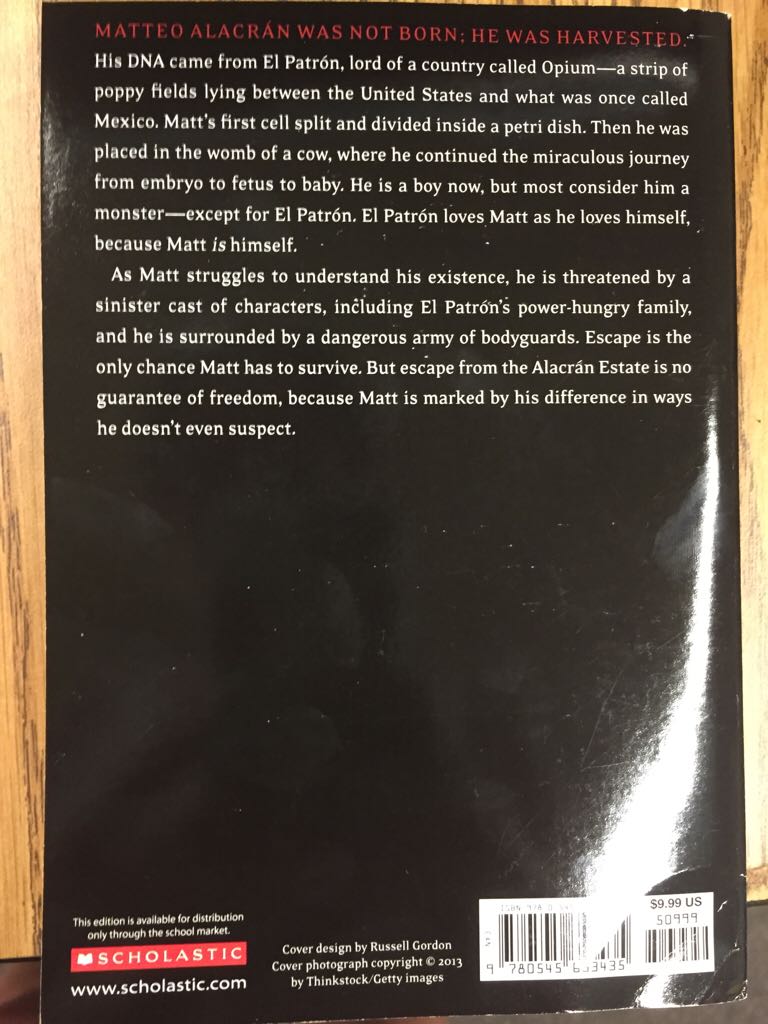 The House Of The Scorpion - Nancy Farmer (Paperback) book collectible [Barcode 9780545653435] - Main Image 2