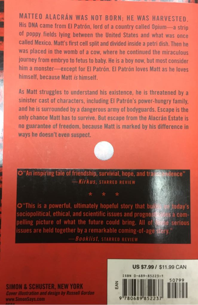 The House Of The Scorpion - Nancy Farmer (Simon Pulse - Trade Paperback) book collectible [Barcode 9780689852237] - Main Image 2