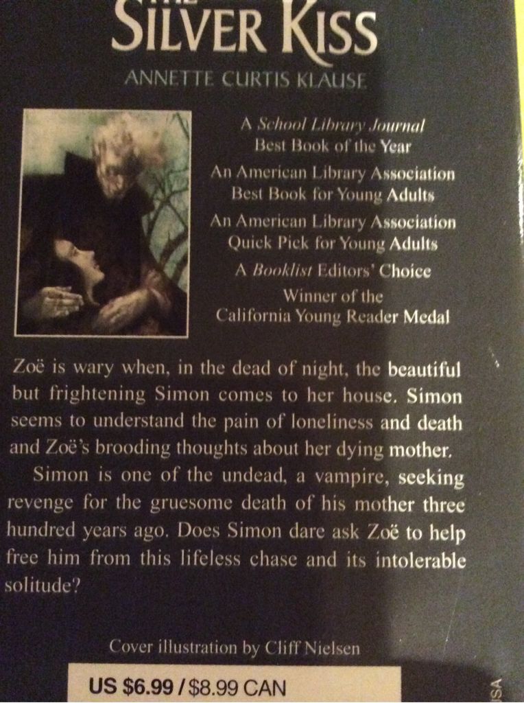 The Silver Kiss - Annette Curtis Klause (Laurel Leaf Books - Paperback) book collectible [Barcode 9780440213468] - Main Image 2