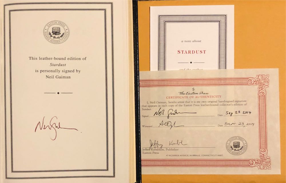 Stardust - Neil Gaiman (Easton Press - Kindle) book collectible [Barcode 0380977281] - Main Image 3