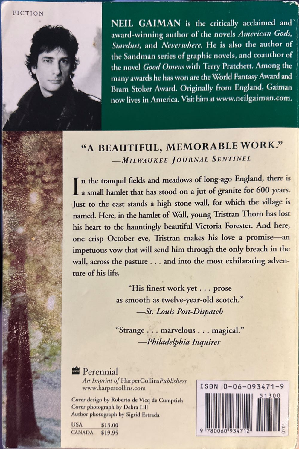 Stardust - Neil Gaiman (Harper Perennial - Paperback) book collectible [Barcode 9780060934712] - Main Image 2