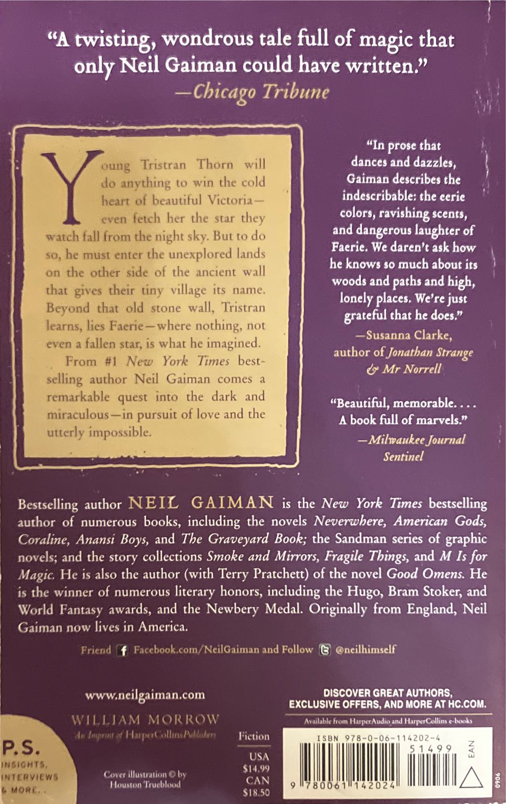 Stardust - Neil Gaiman (Harper Perennial - Paperback) book collectible [Barcode 9780061142024] - Main Image 2