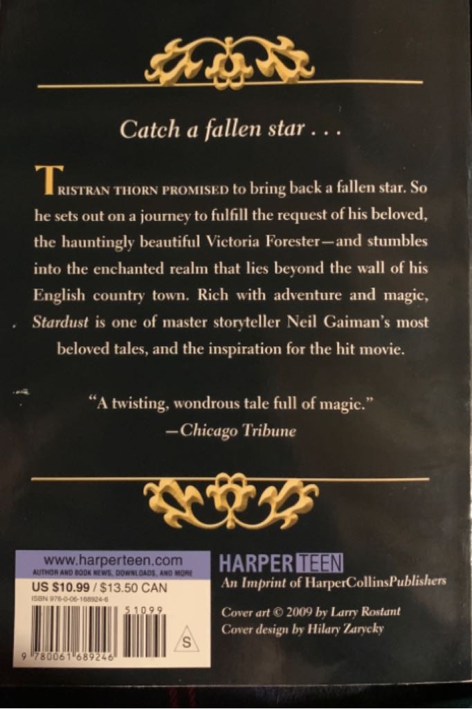 Stardust - Neil Gaiman (HarperTeen - Paperback) book collectible [Barcode 9780061689246] - Main Image 2