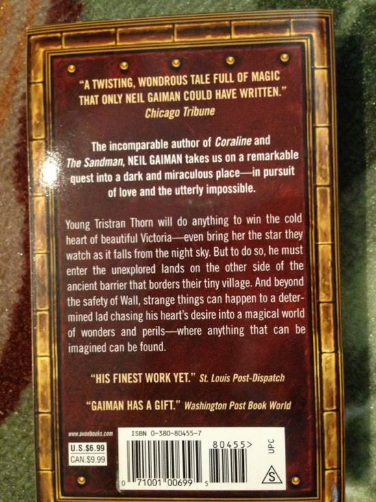 Stardust - Neil Gaiman (Harper - Paperback) book collectible [Barcode 9780380804559] - Main Image 2