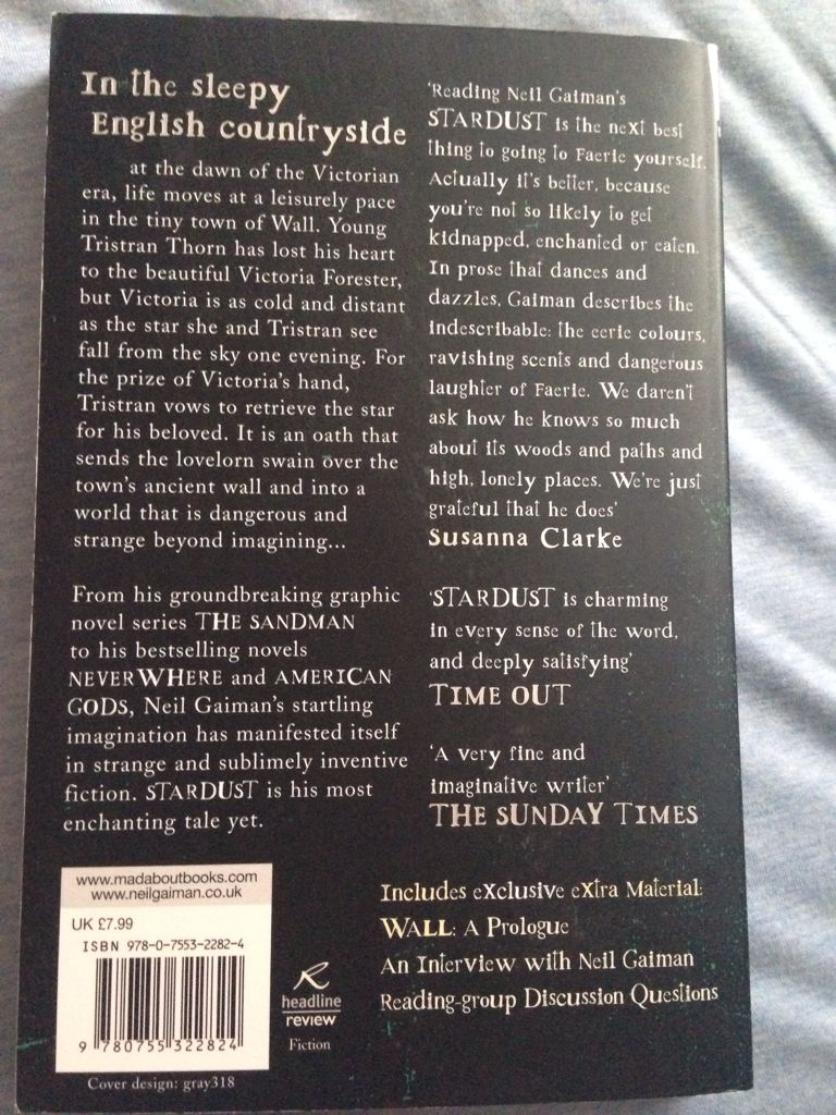 Stardust - Neil Gaiman (Headline Review - Paperback) book collectible [Barcode 9780755322824] - Main Image 2