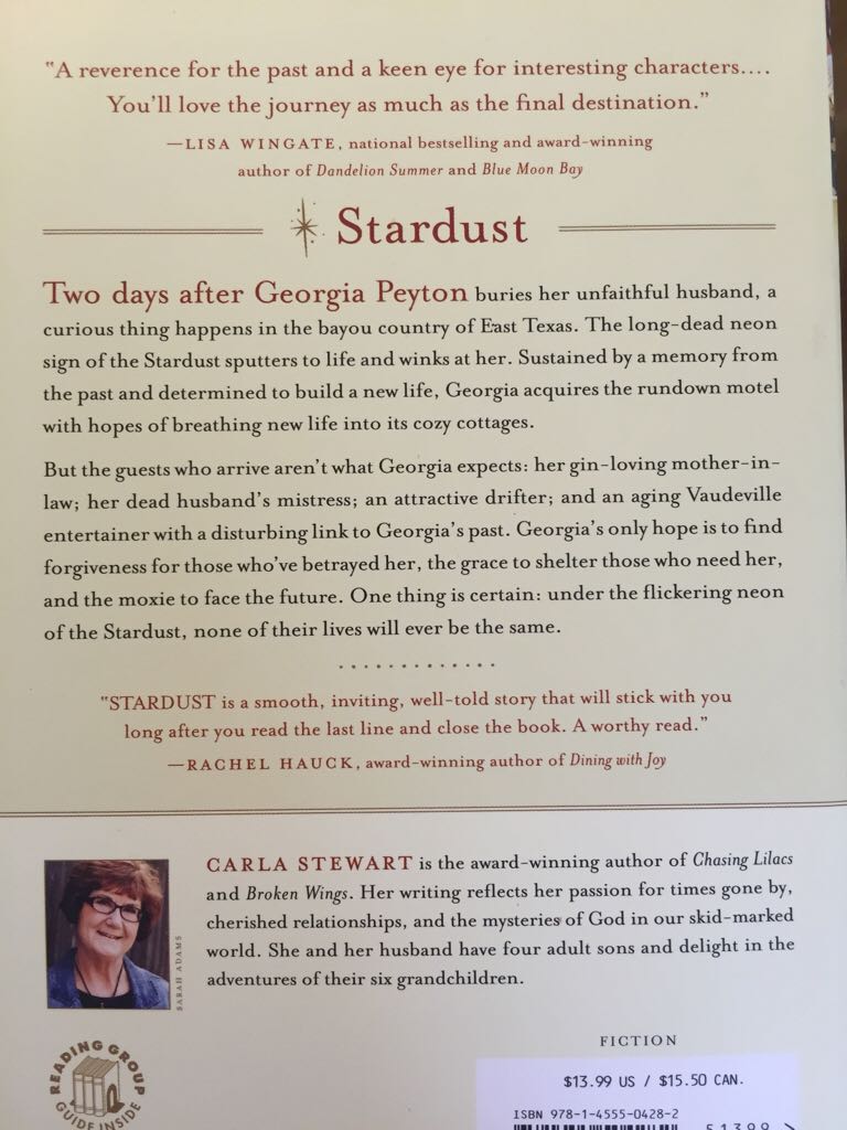 Stardust - Carla Stewart (FaithWords - Trade Paperback) book collectible [Barcode 9781455504282] - Main Image 2