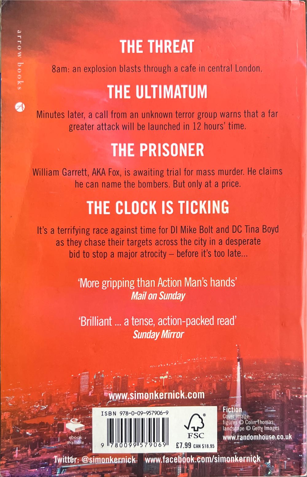 Ultimatum - Simon Kernick (Arrow Books - Paperback) book collectible [Barcode 9780099579069] - Main Image 2