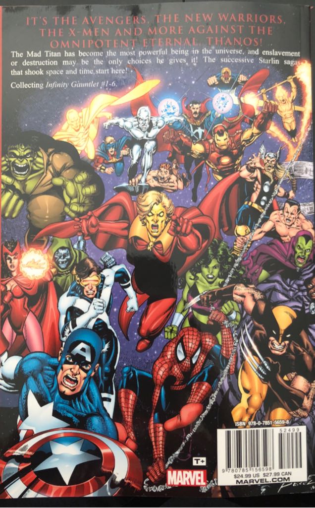 Infinity Gauntlet - Jim Starlin (Marvel Enterprises - Paperback) book collectible [Barcode 9780785156598] - Main Image 2