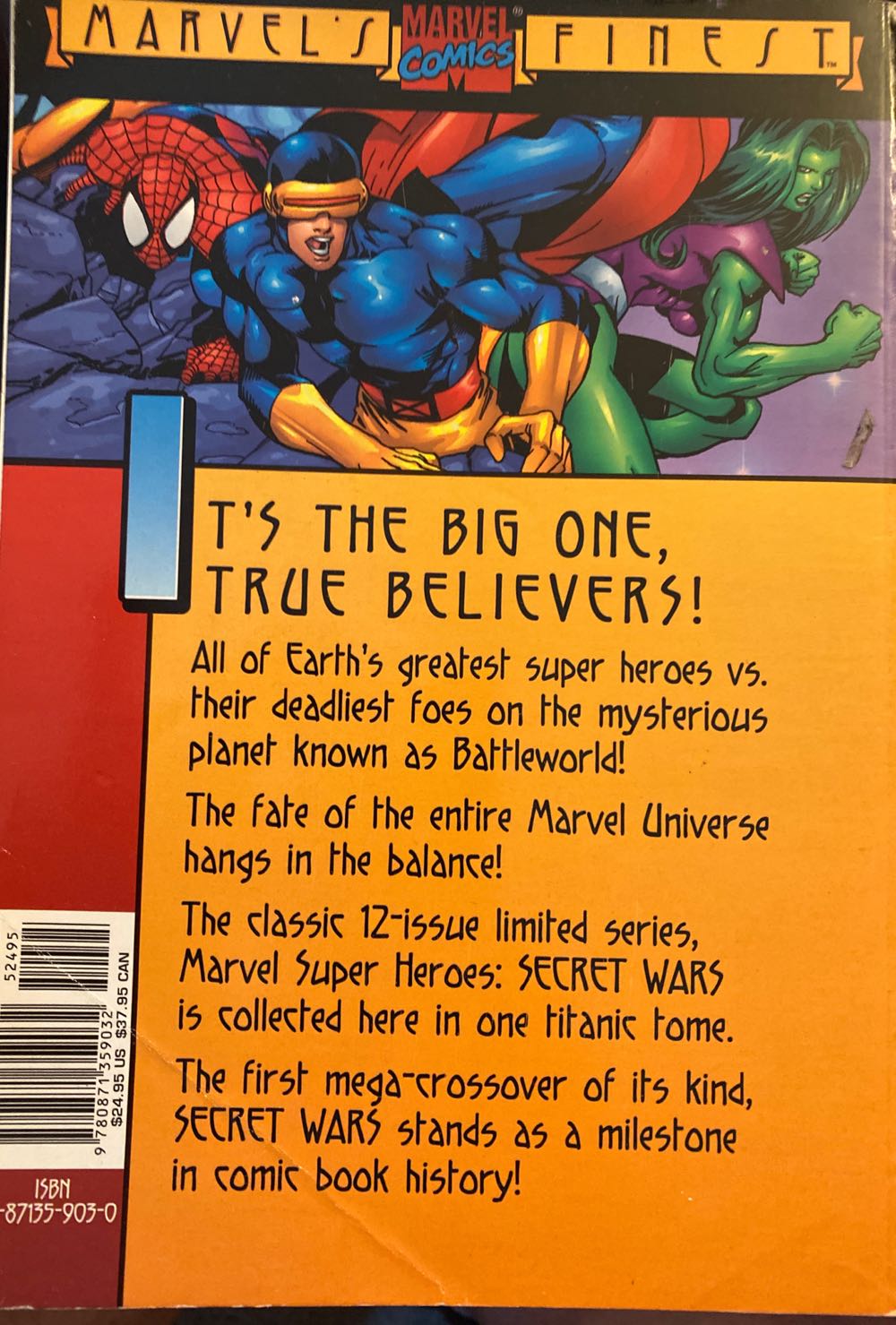 Marvel Super Heroes Secret Wars - Jim Shooter (Marvel Enterprises - Trade Paperback) book collectible [Barcode 9780871359032] - Main Image 2