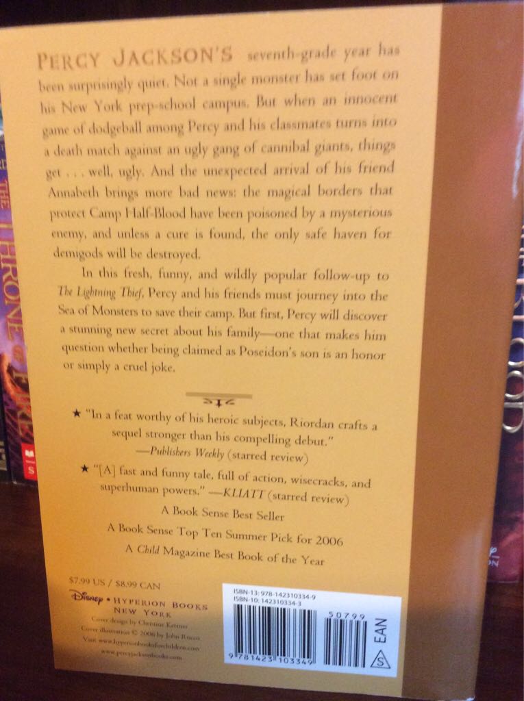 The Sea Of Monsters  book collectible - Main Image 2