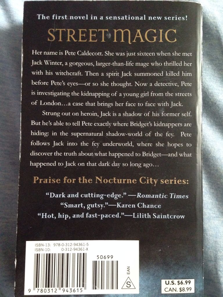 Street Magic - Caitlin Kittredge (St. Martin’s Paperbacks - Paperback) book collectible [Barcode 9780312943615] - Main Image 2