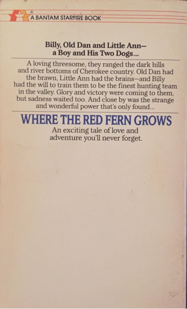 Where The Red Fern Grows - Wilson Rawls (Laurel Leaf) book collectible [Barcode 9780553168693] - Main Image 2