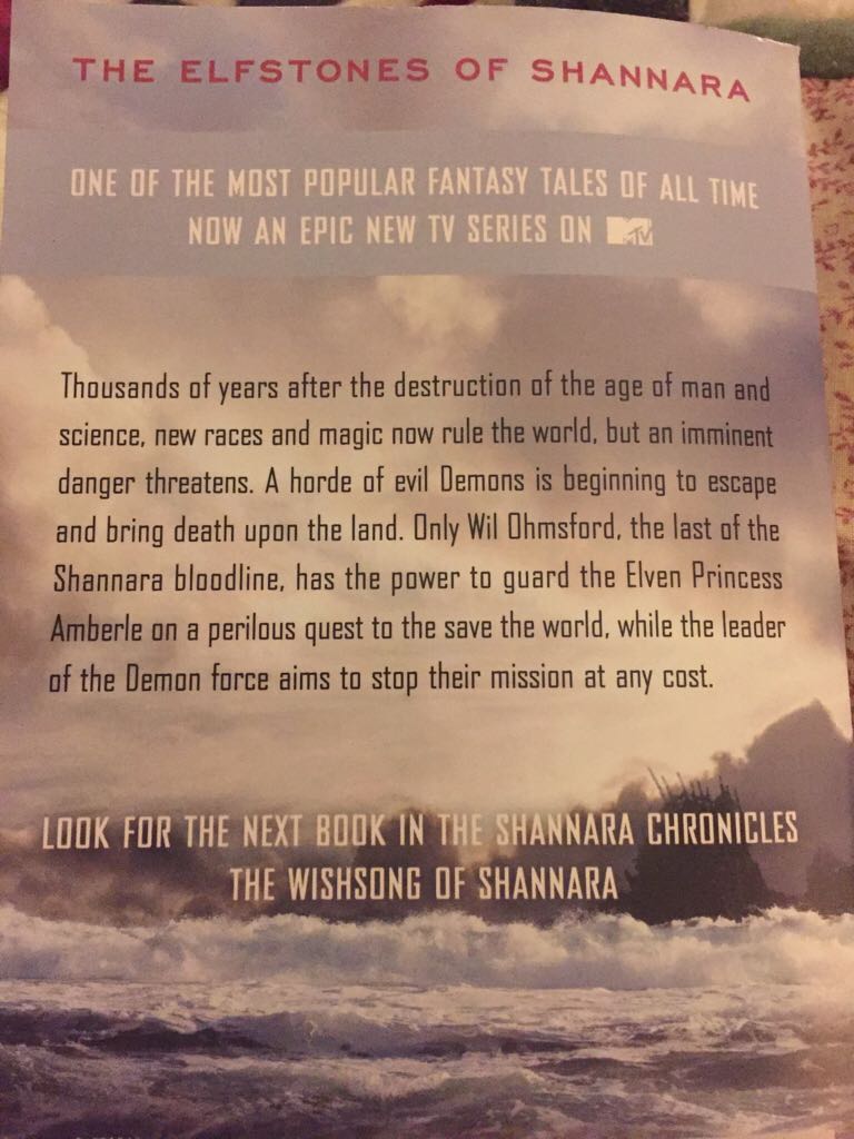 The Elfstones of Shannara - Terry Brooks (Del Rey - Paperback) book collectible [Barcode 9781101886052] - Main Image 2