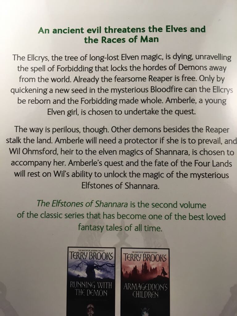The Shannara Chronicles The Elfstones of Shannara - Terry Brooks (Orbit Books - Paperback) book collectible [Barcode 9781841495491] - Main Image 2