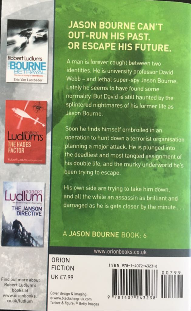 Bourne Sanction, The - Robert Ludlum (Orion - Paperback) book collectible [Barcode 9781407243238] - Main Image 2