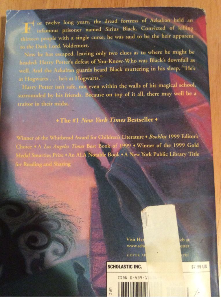 Harry Potter and the Prisoner of Azkaban - J.K. Rowling (Bloomsbury - Paperback) book collectible [Barcode 9780747549505] - Main Image 2