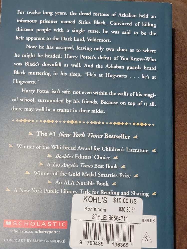 Harry Potter #3 Harry Potter And The Prisoner Of Azkaban - J.k. Rowling (Hardcover) book collectible - Main Image 2